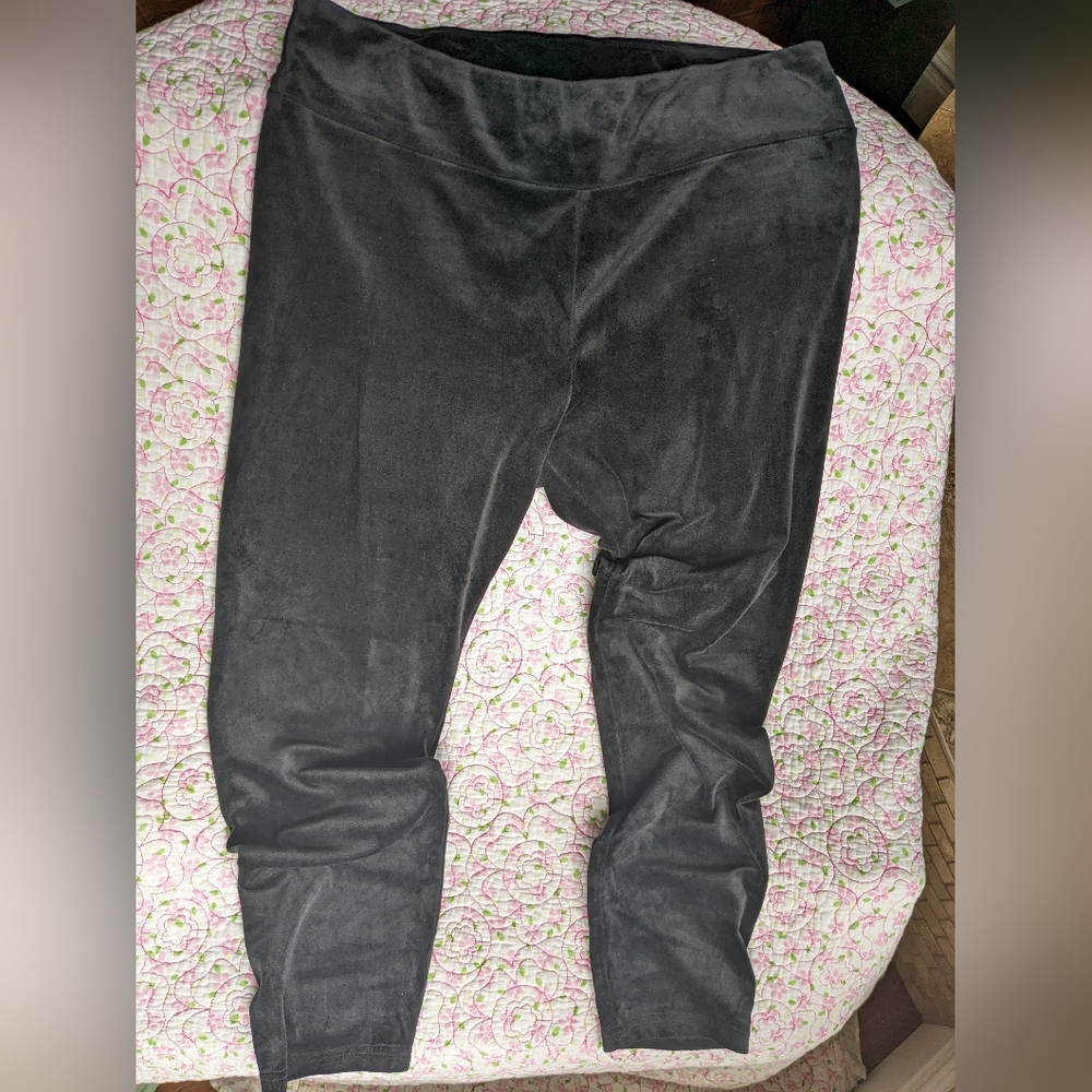 Black Velvet Leggings